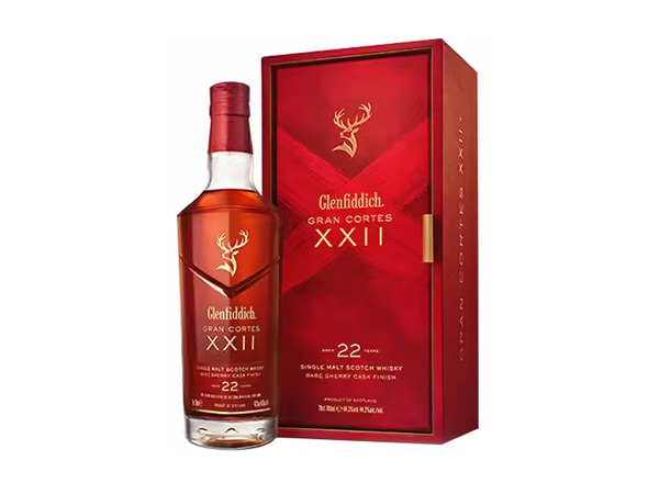 周口回收格兰菲迪22年璀璨珍藏版威士忌700ml礼盒装Glenfiddich XXII苏格兰威士忌