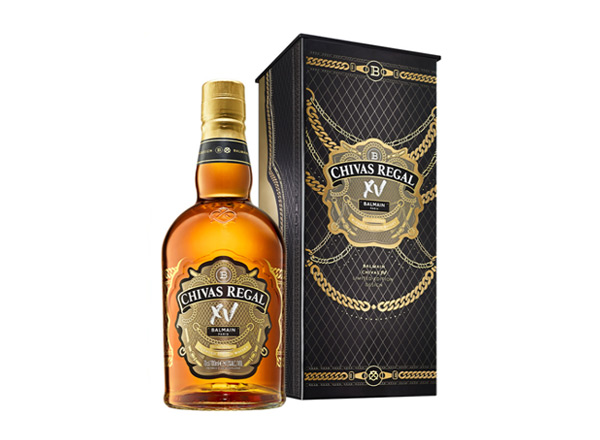 周口芝华士15年回收Chivas Regal XV Balmain巴尔曼联名限定版700ml苏格兰调配型威士忌洋酒