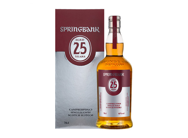 周口云顶25年回收云顶威士忌SpringBank 46度坎贝尔镇苏格兰单一麦芽700m进口洋酒威士忌