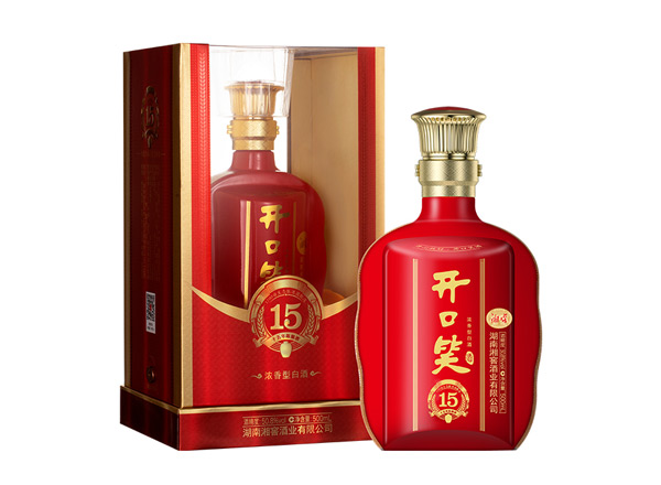 周口湘窖开口笑15陈酿16回收开口笑酒十五年陈酿酒开口笑15大喜版上门收购价格高