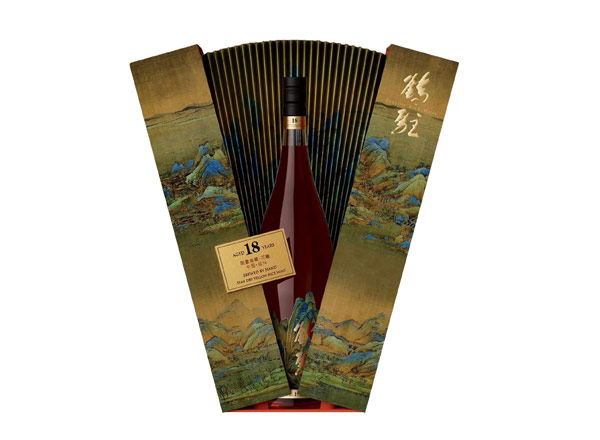 周口鹤驻18年黄酒回收鹤驻新花雕18年珍藏版千里江山图