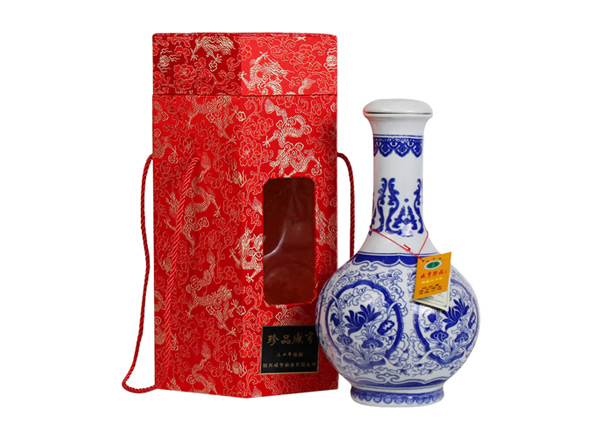 周口咸亨黄酒回收珍品咸亨三十年花雕酒青瓷瓶盒装绍兴黄酒2.5L